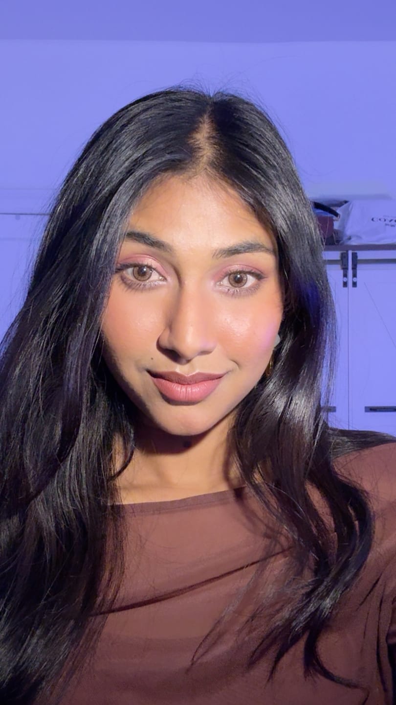 Customer photo review of Marble Hazel Brown Colored Contact Lenses