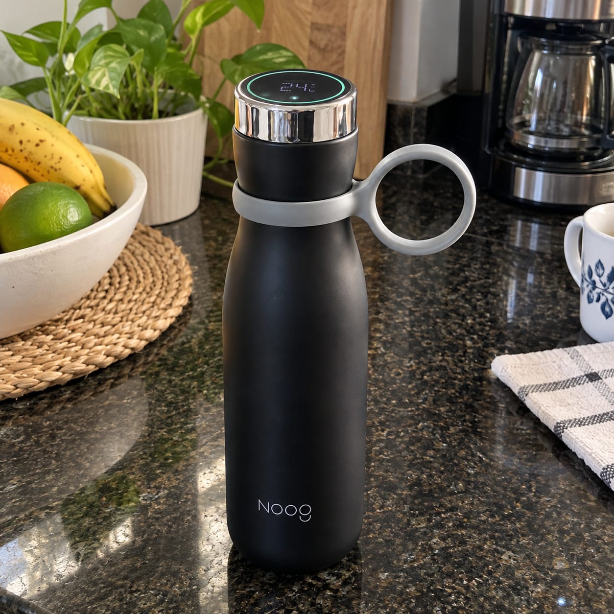 Customer photo review of Termo Térmico Inteligente con Pantalla Táctil y Alarmas de Hidratación de 400 ml en Acero Inoxidable
