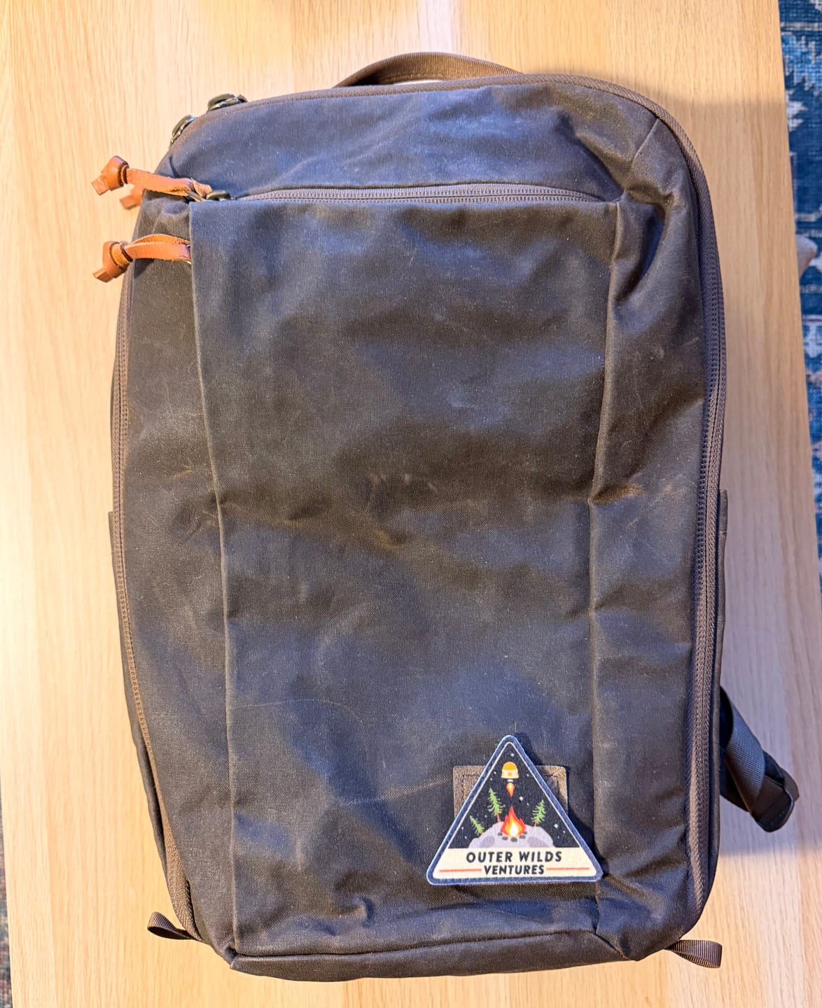 Customer photo review of CIVIC Travel Bag - Waxed Canvas