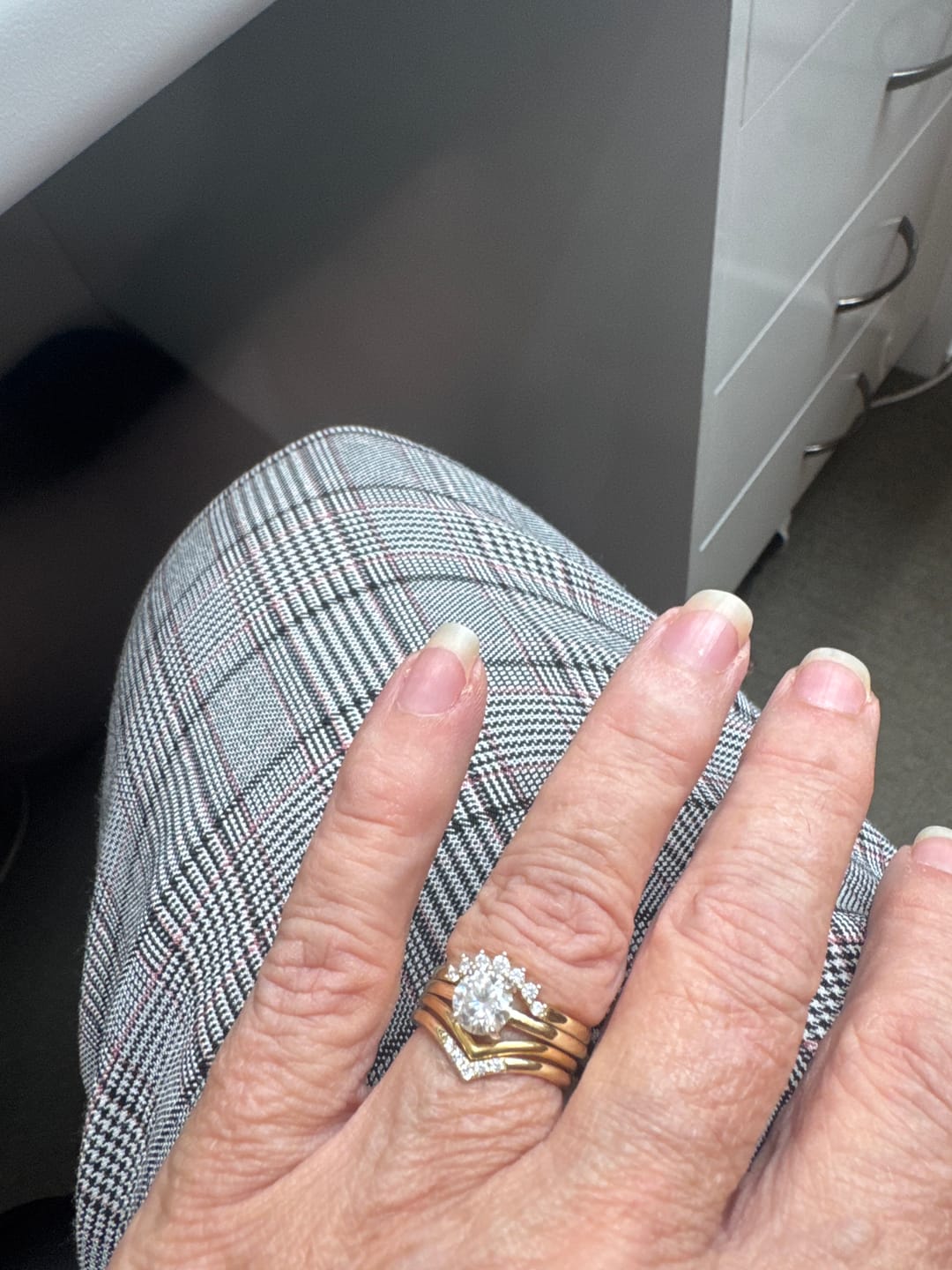 Customer photo review of 1 ct The Peyton Moissanite Diamond Engagement Ring