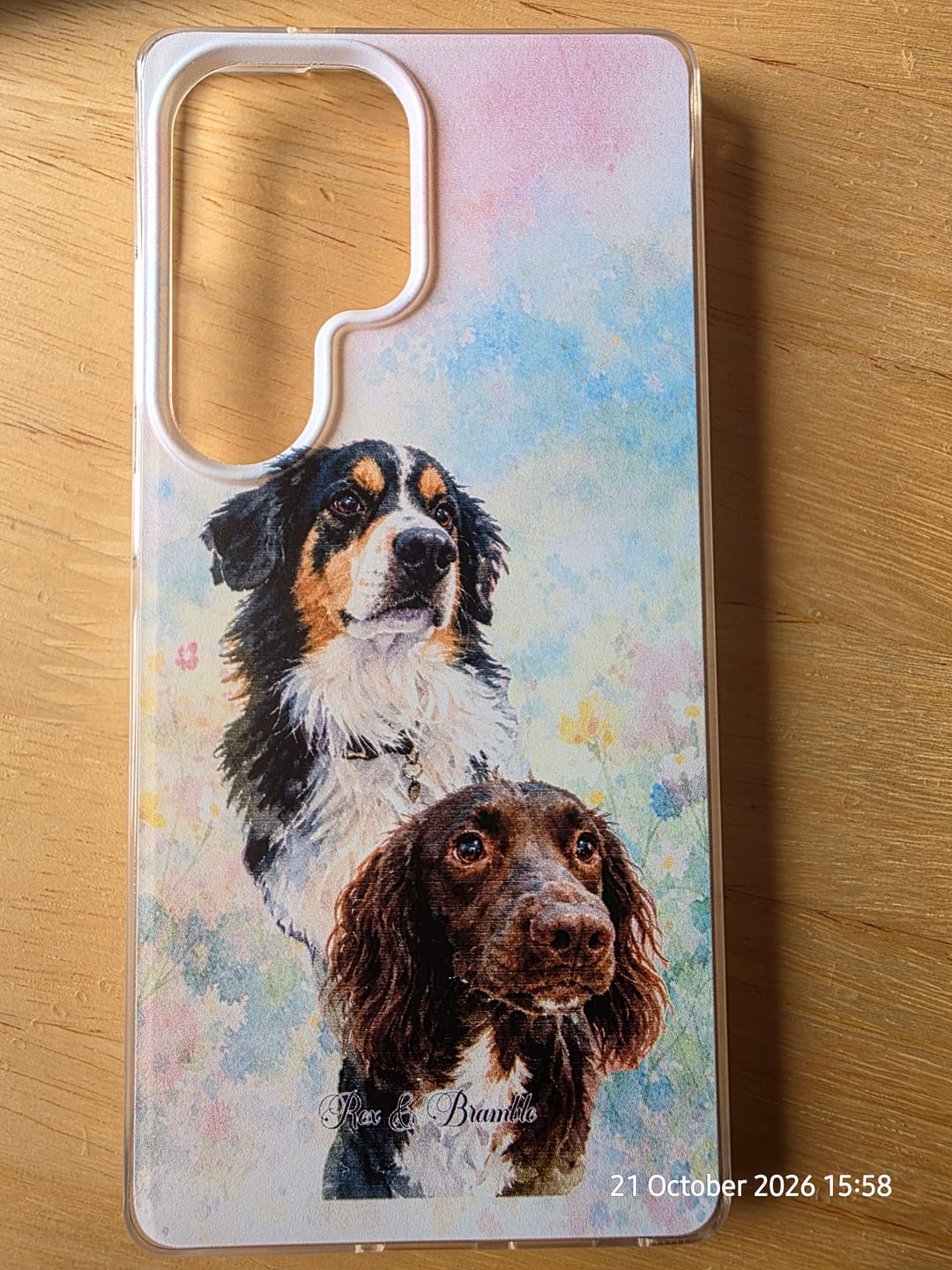 Customer photo review of Personalised Phone Case - Watercolour
