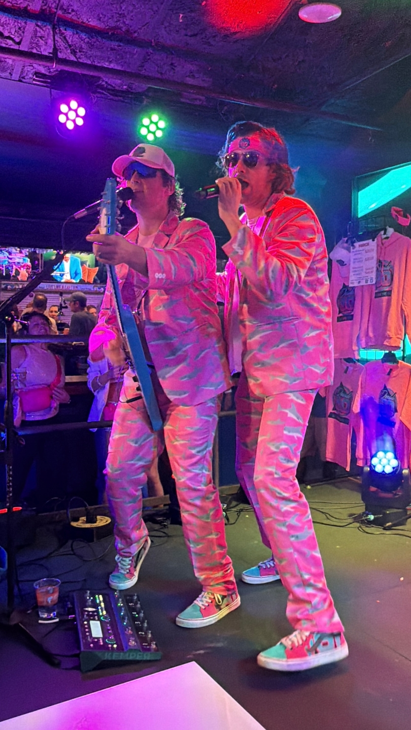 Pink Sharks Men's Party Costumes-Theme Party 2 or 3pcs Suit set-Blazer Pants & Vest golf outfit inspiration from Golf Gentry