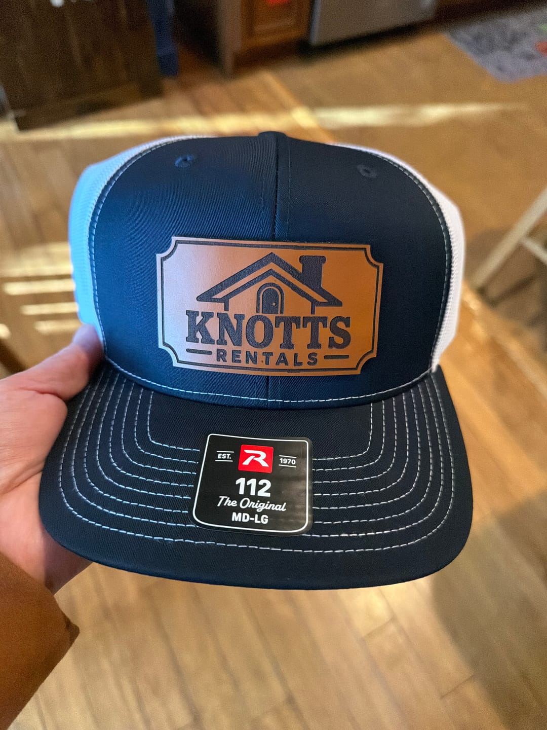 Customer photo review of Richardson 112 Custom Leather Patch Hats