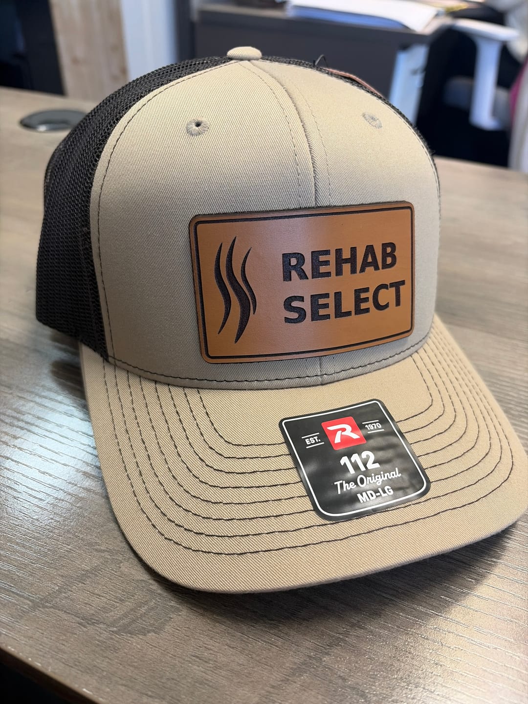 Customer photo review of Richardson 112 Custom Leather Patch Hats