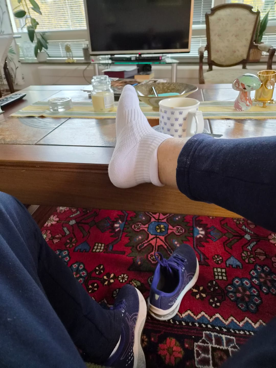 Customer photo review of Ankelstrumpor i bambu med mild kompression