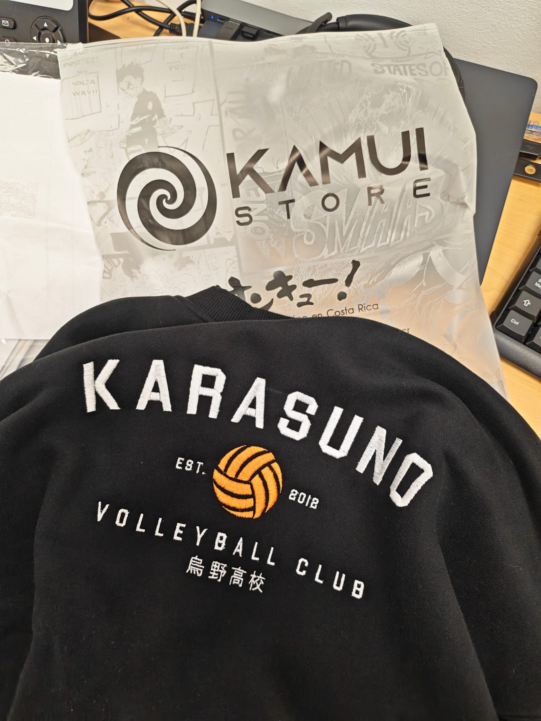 Customer photo review of Sueter Karasuno Bordado - Haikyuu