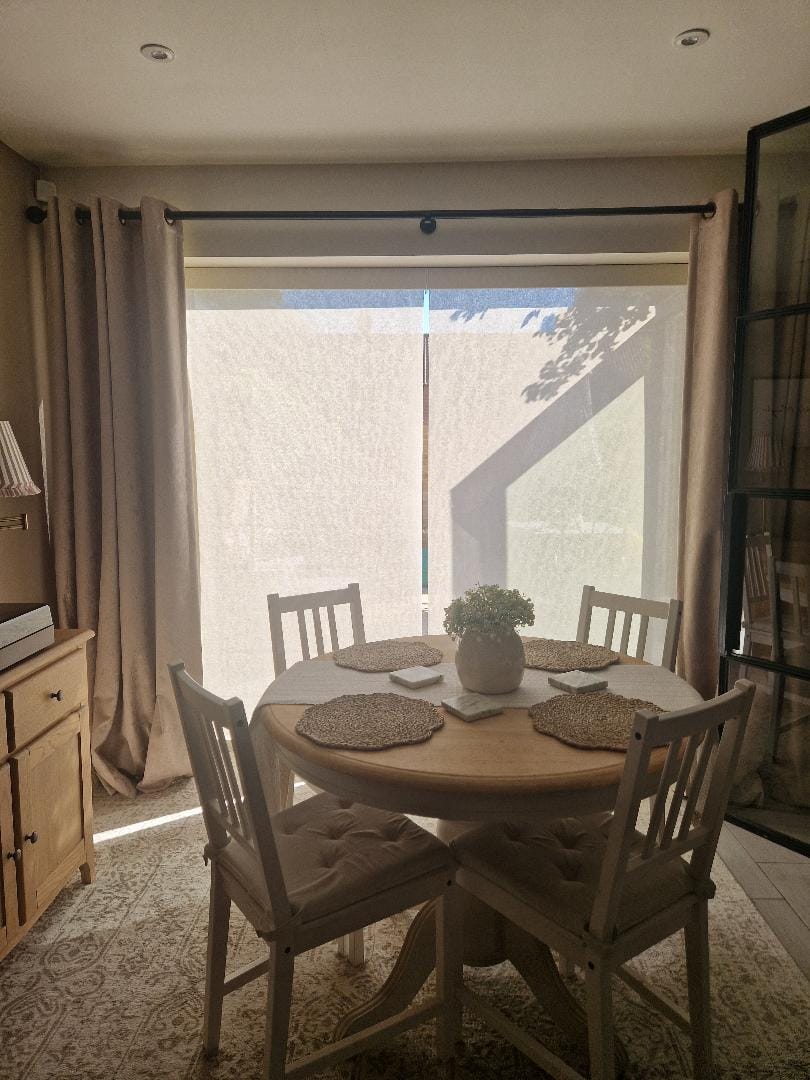 Customer photo review of Burlap Screen View Light Filtering Roller Shades