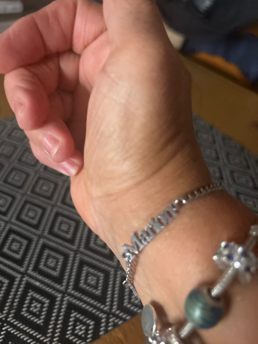 Customer photo review of Bracelet personnalisé avec prénom