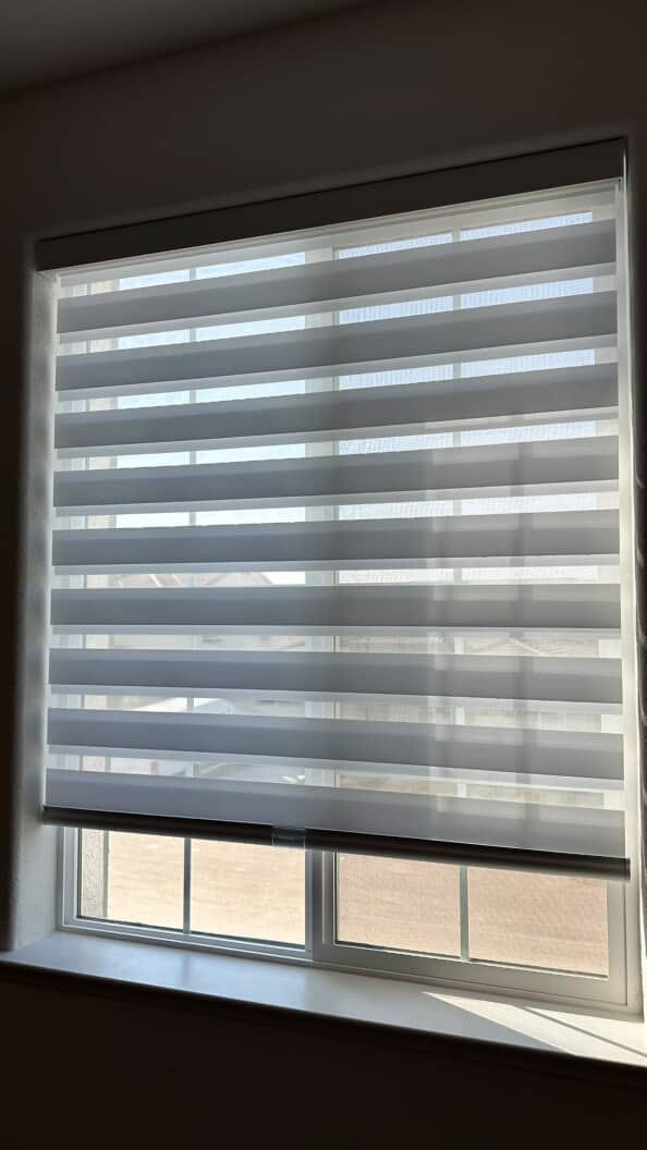 Customer photo review of Dual Layer Zebra Shades