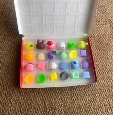 Customer photo review of Christmas Dumpling Squishy Advent Calendar