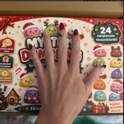 Customer photo review of Christmas Dumpling Squishy Advent Calendar
