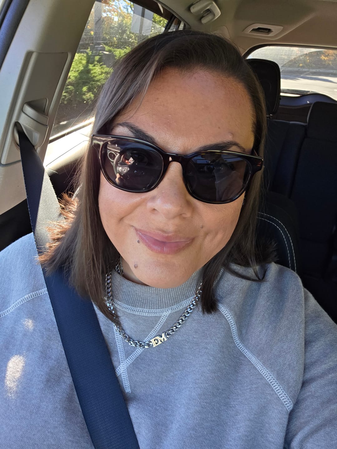 Customer photo review of Initials Choker w/ XL Cuban Chain