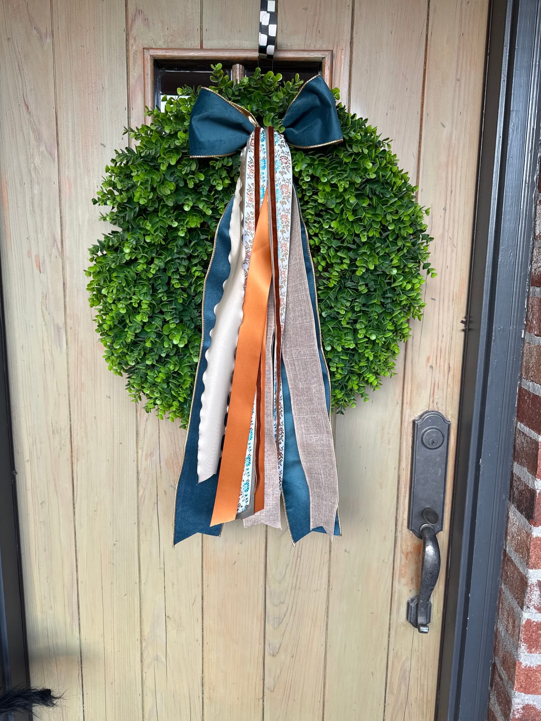 Customer photo review of Copper Bloom Wreath Ribbon