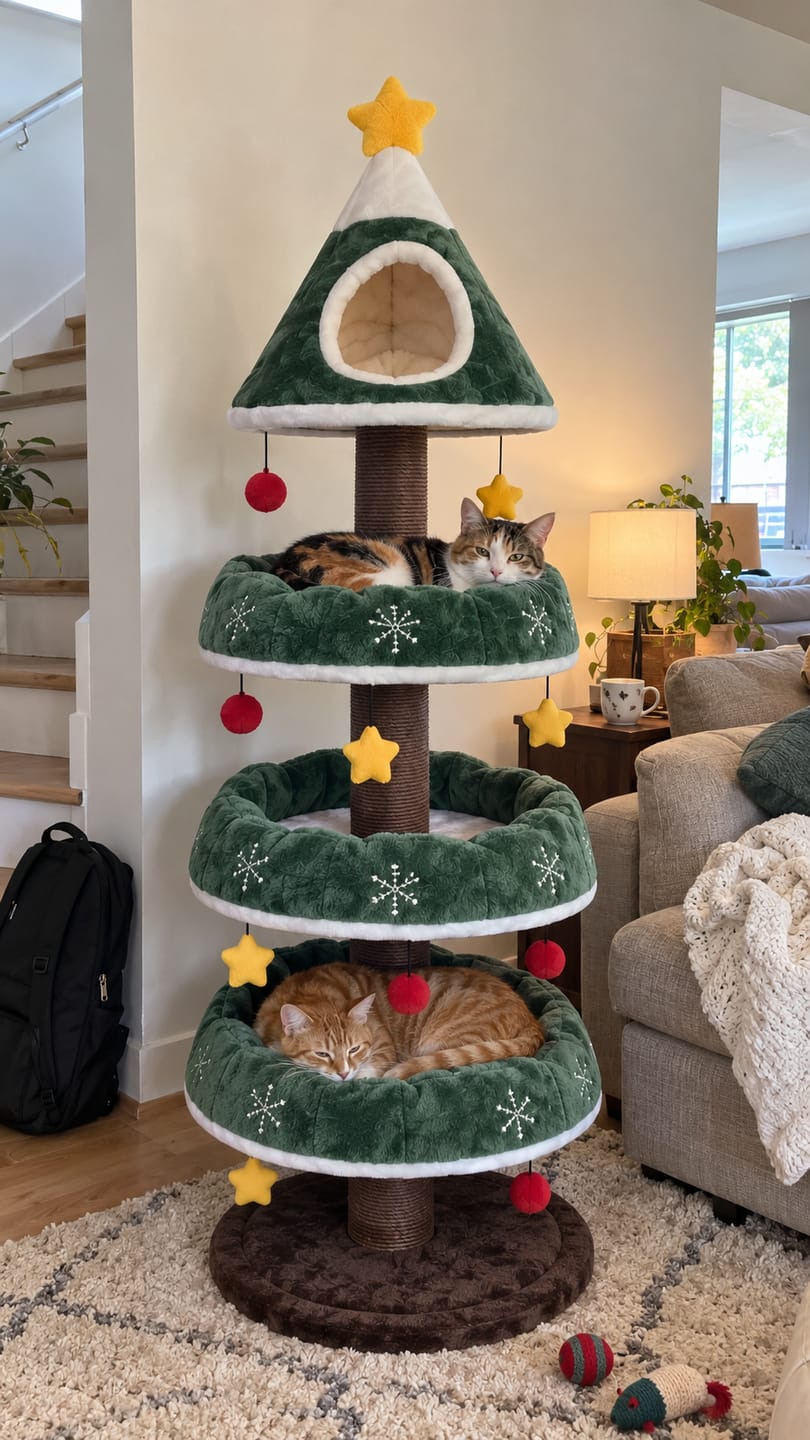 Customer photo review of Christmas Tree For Your Cat
