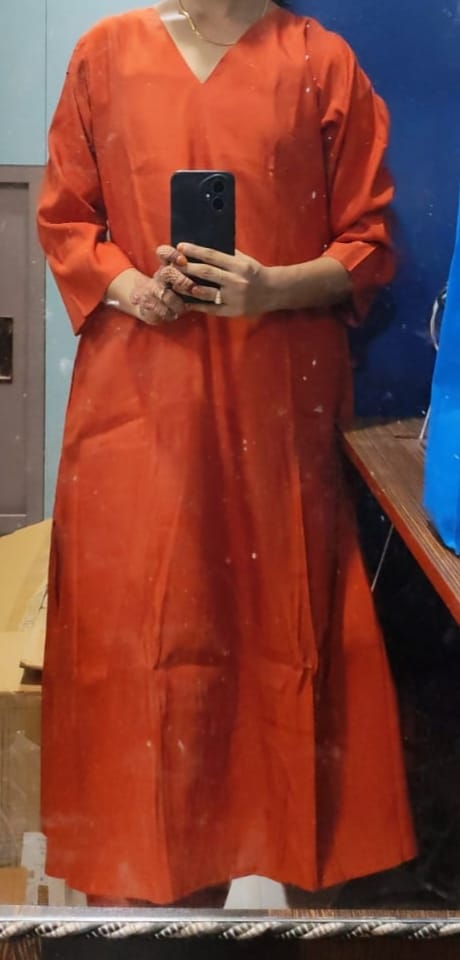 Customer photo review of paprika — kurta & pants