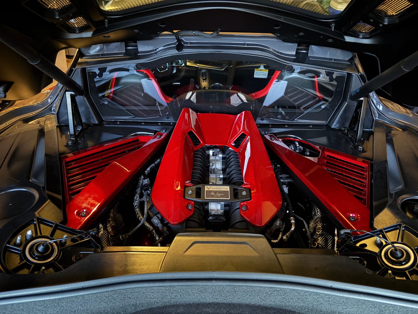 Customer photo review of C8 Corvette Real Carbon Fiber Engine Bay Side Panels | Direct Replacement (Stingray & Z06 Coupe)