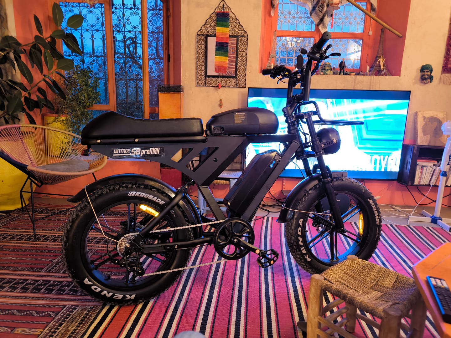 Customer photo review of S8 Vintage Power Max – Double Batterie 120KM | 750W | 50Km/h | Autonomie Longue Durée | pneu large tout-terrain de 20 pouces.
