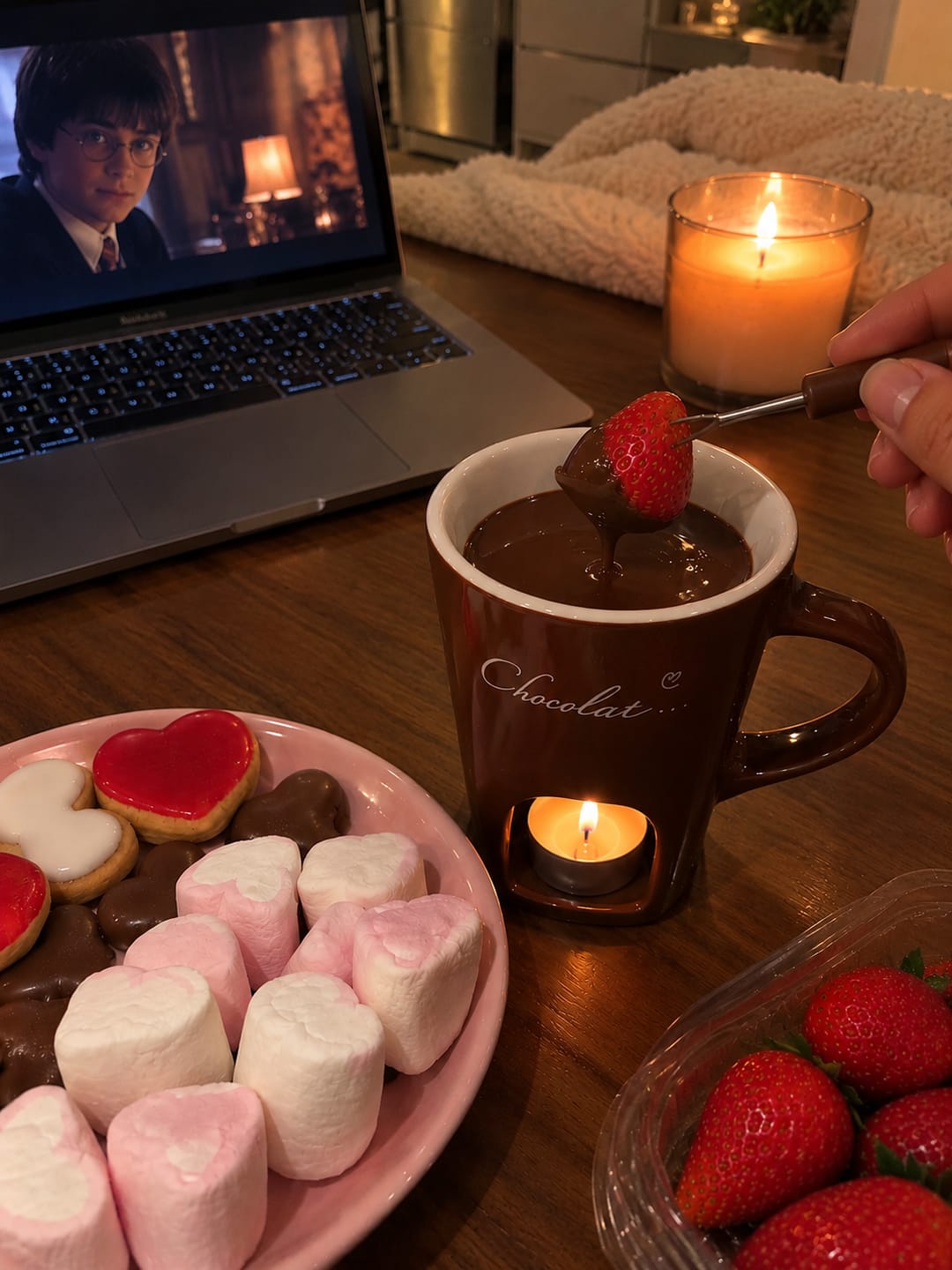 Customer photo review of Mug Meltie pour chocolat & fromage fondue