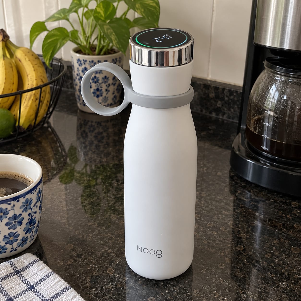 Customer photo review of Termo Térmico Inteligente con Pantalla Táctil y Alarmas de Hidratación de 400 ml en Acero Inoxidable