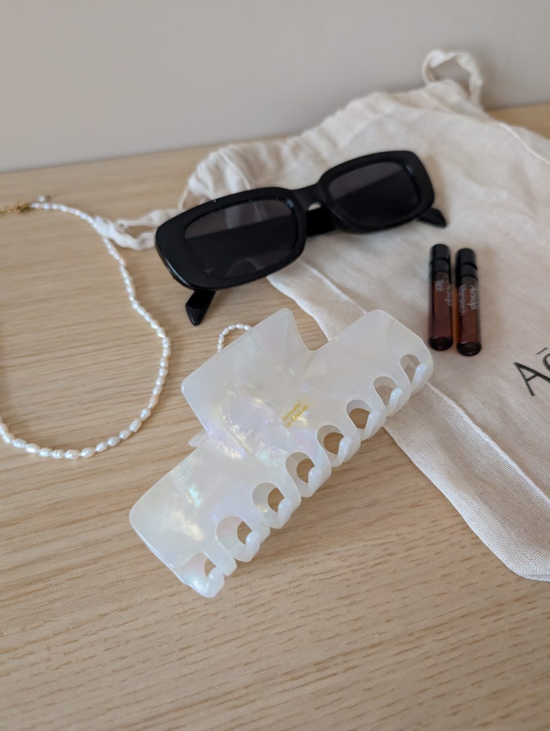 Customer photo review of Marble Claw Clip