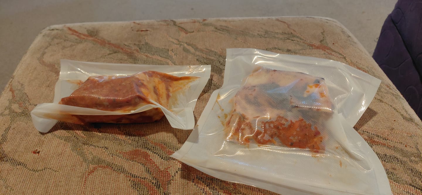 Customer photo review of Compostable Food Vacuum Rolls