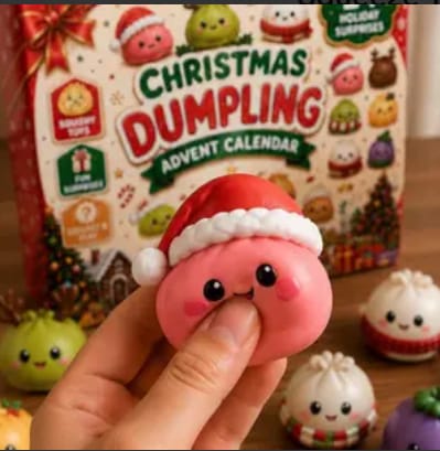 Customer photo review of Christmas Dumpling Squishy Advent Calendar