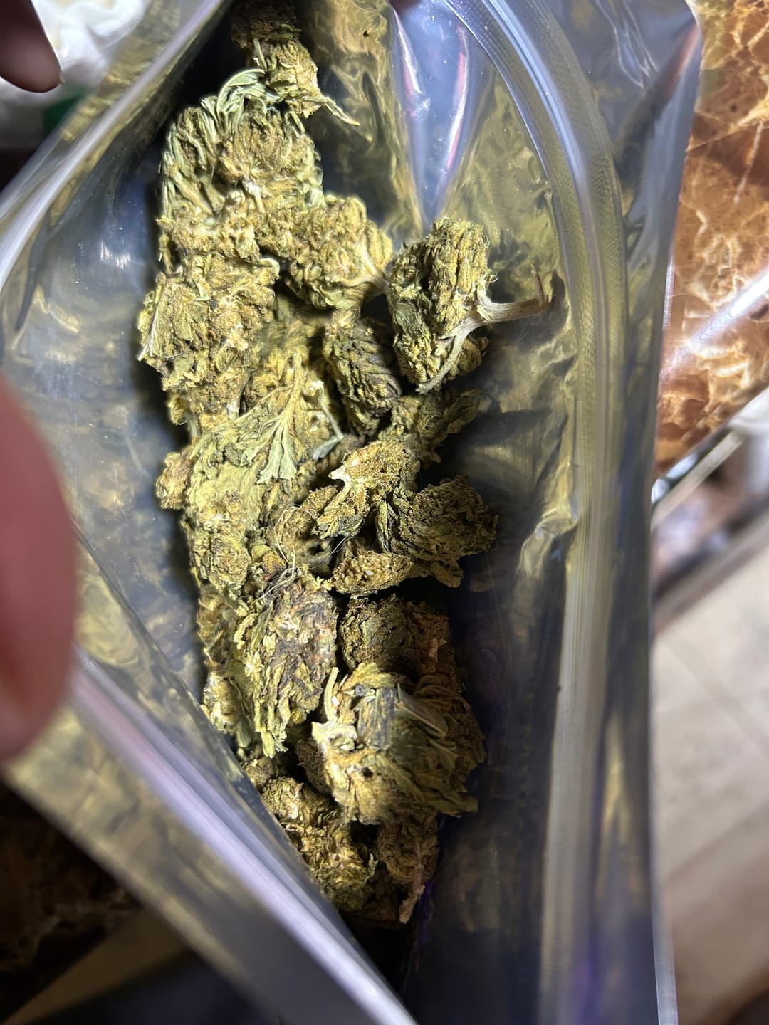 Customer photo review of Blue Gelato THCA Flower