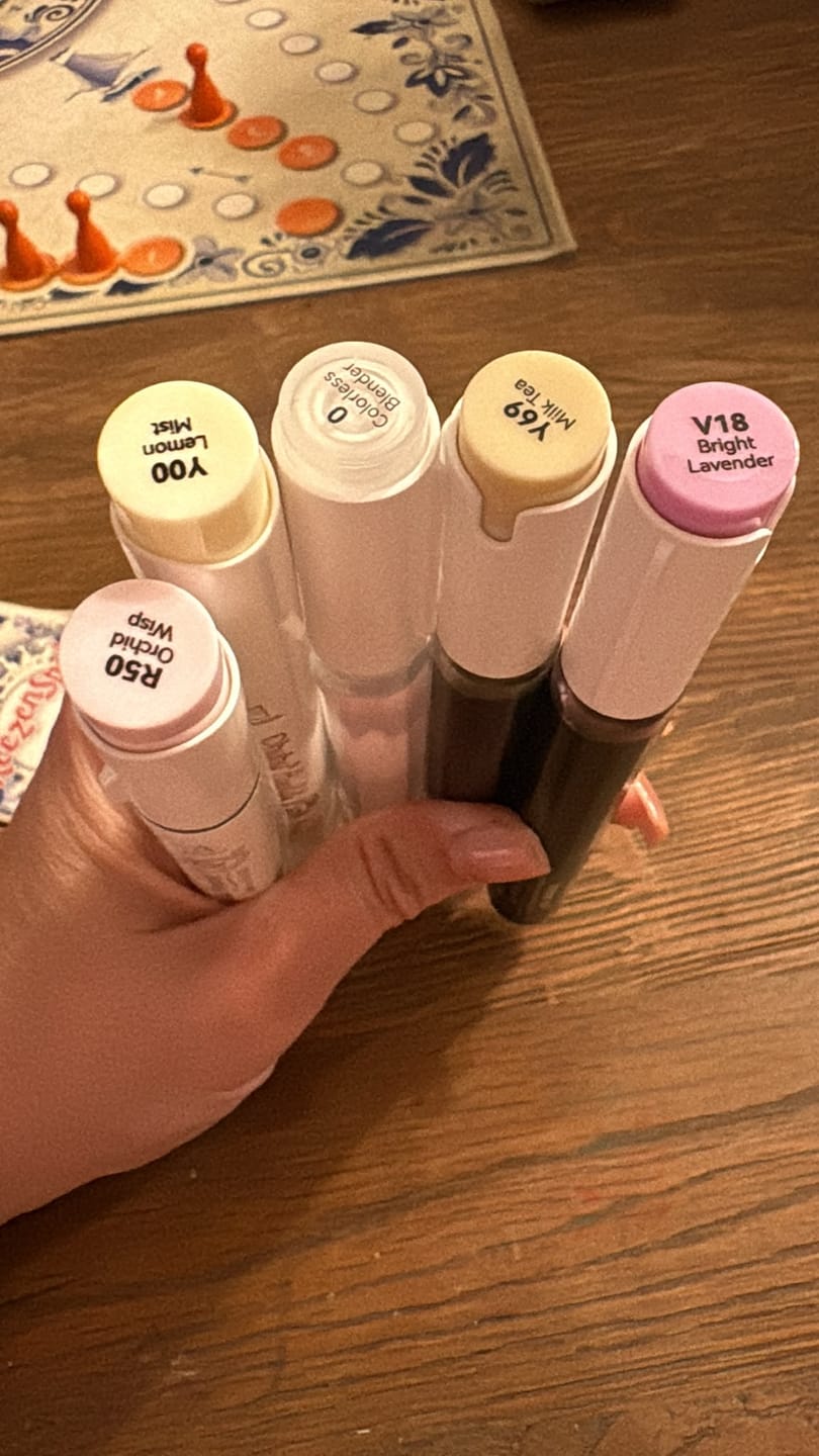Customer photo review of Ohuhu Marker Ink V18 / V284 / P3 Refill for Alcohol marker
