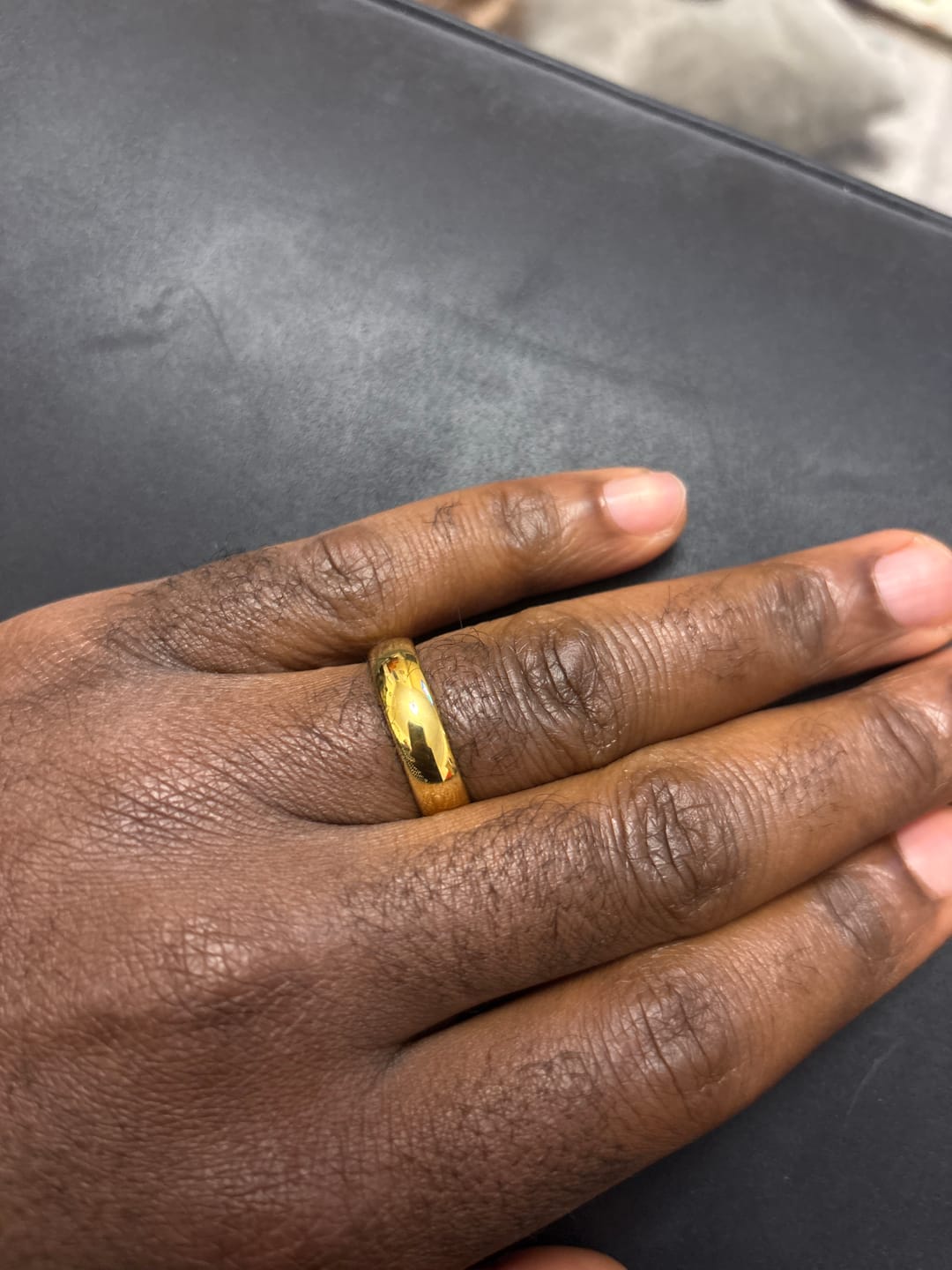 Customer photo review of Engrave Your Ring