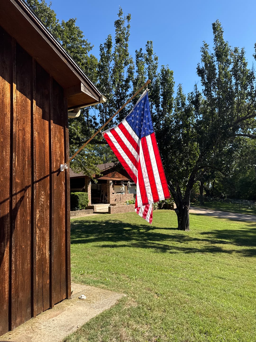 Customer photo review of 3' x 5' American Flag Set