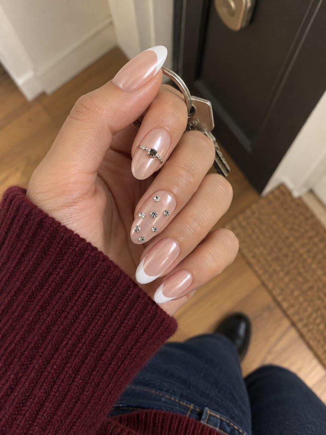 Customer photo review of Pearl Vow | Medium Oval