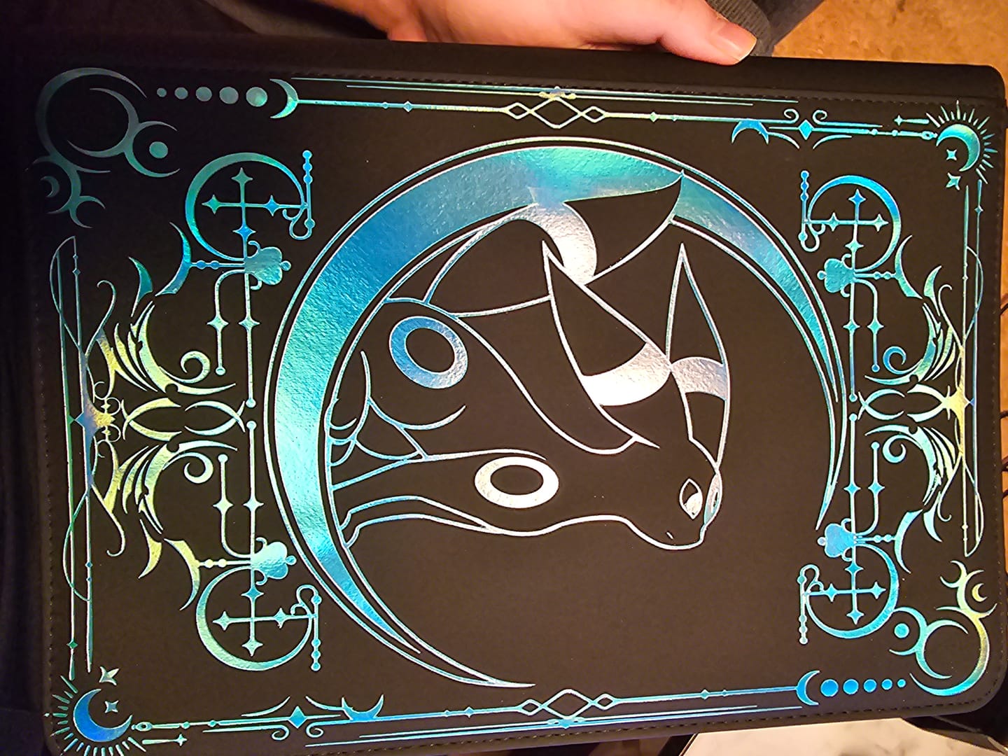 Customer photo review of Lunar Shadow Shiny 9-Pocket Trading Card Binder