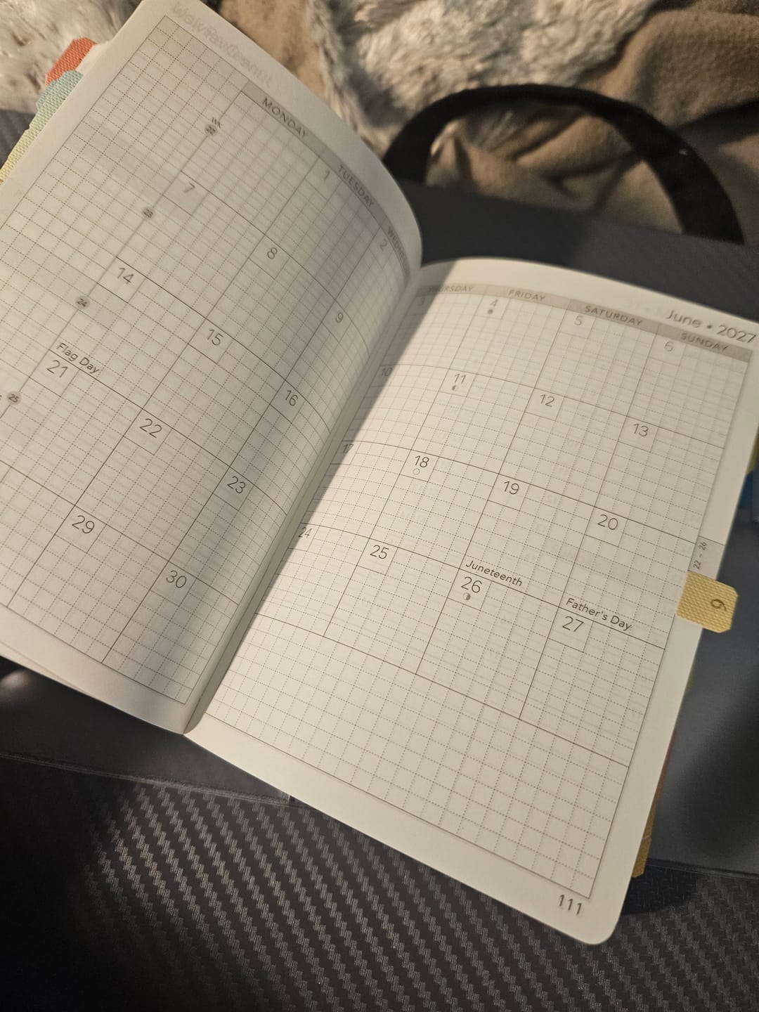 Customer photo review of PRE-ORDER | 2027 A6 Weekly Planner | All-in-One | Stacked Weekends