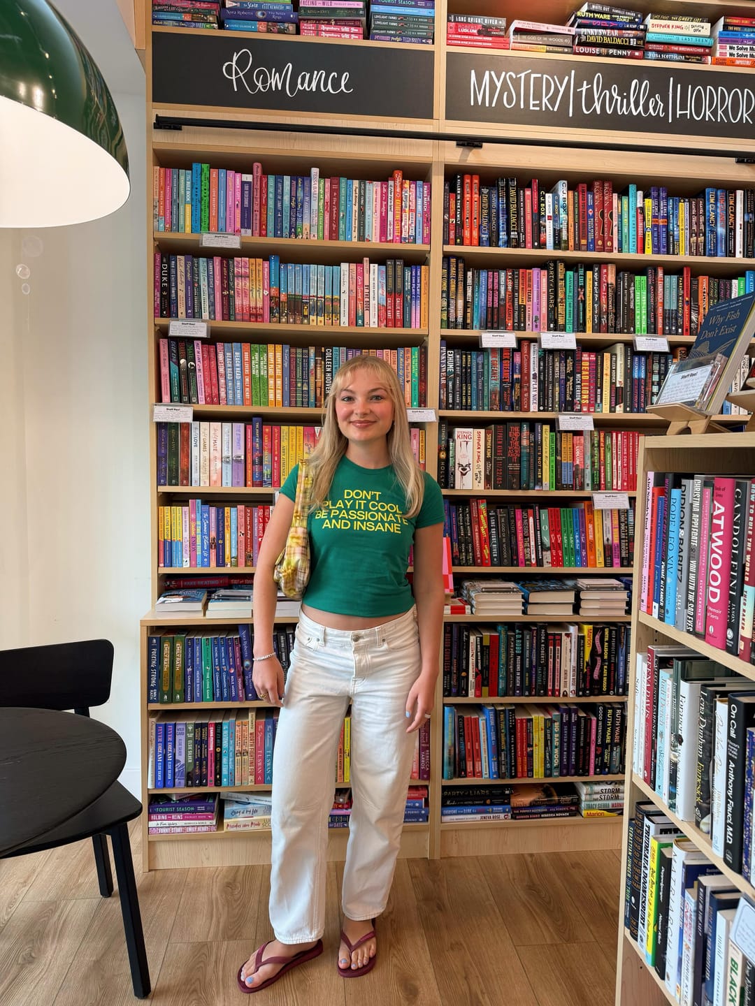 Customer photo review of Don't Play It Cool Be Passionate And Insane Baby Tee