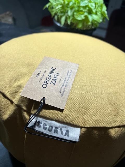 Customer photo review of Zafu Natural Meditation Cushion | Shadow Grey
