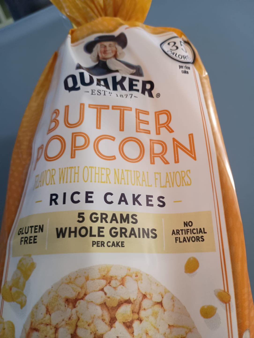 Customer photo review of Quaker Rice Cakes Butter Popcorn - 4.47 OZ 12 Pack