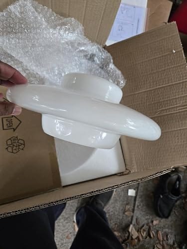 Customer photo review of Layered Milky Glass Pendant Light | White Opal Glass Shade in 3 Styles | 11 to 12.6 in Kitchen & Dining Light