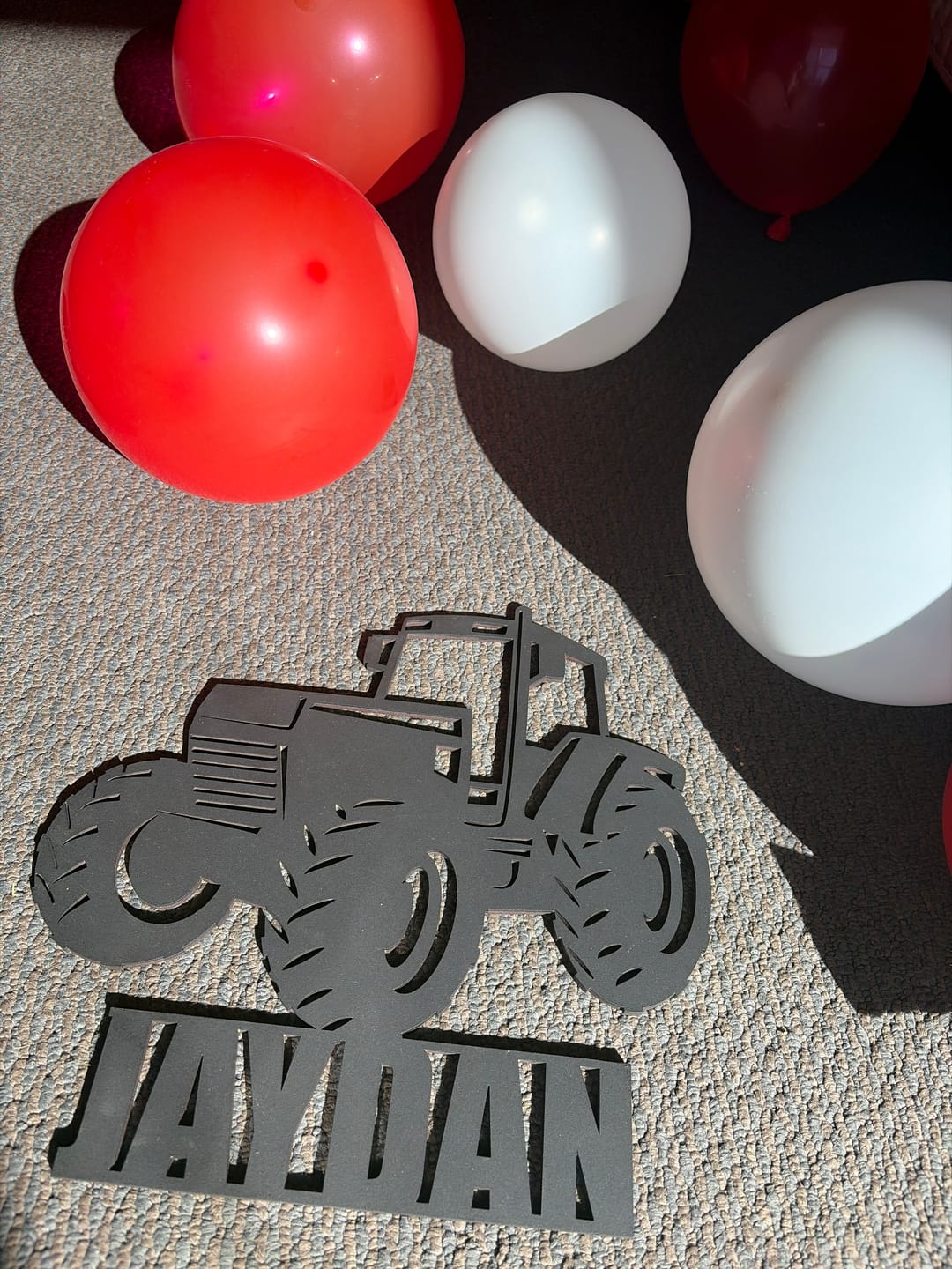 Customer photo review of Tractor Name Plaque
