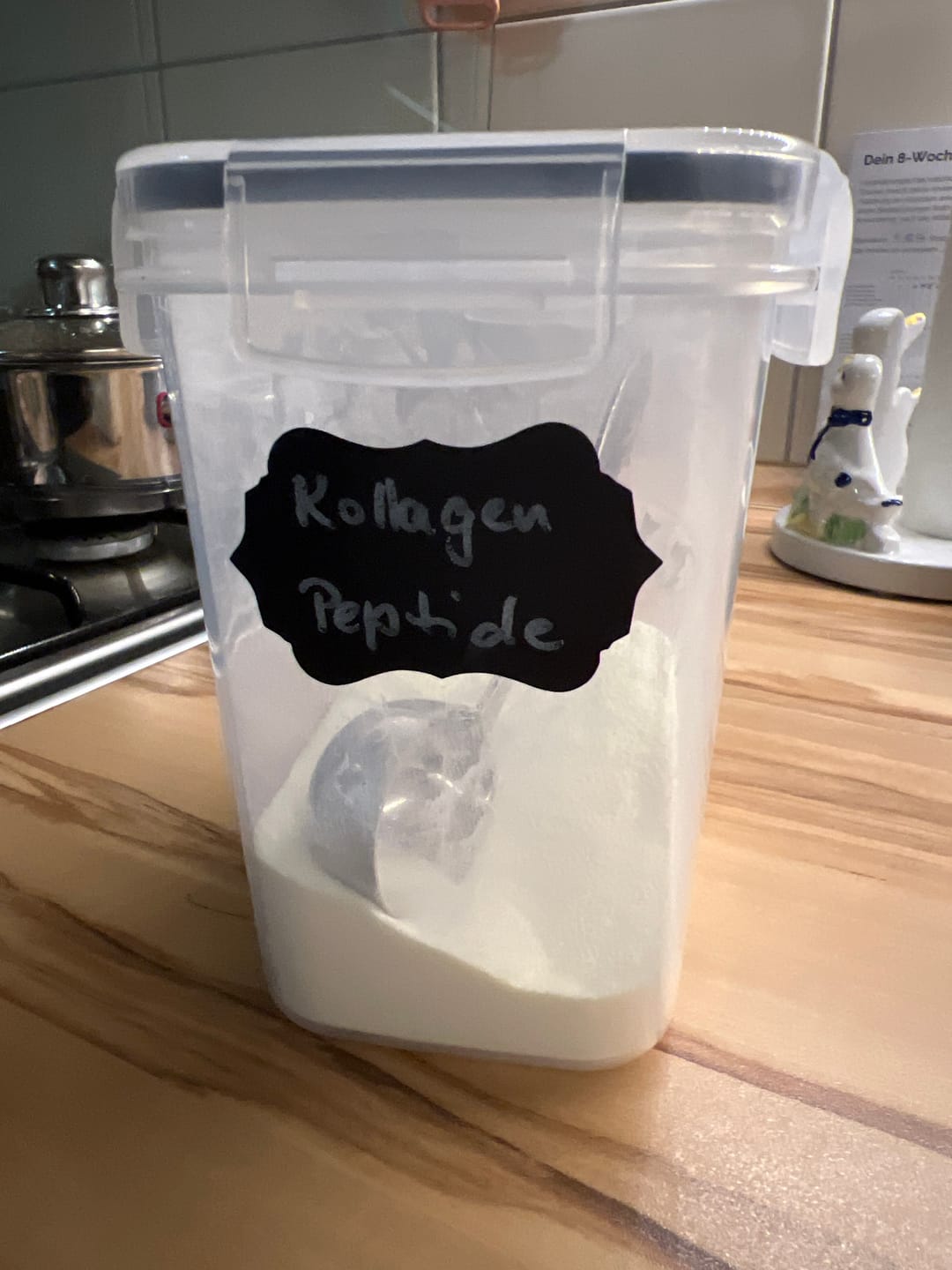 Customer photo review of Kollagen Hydrolysat 450g – Kollagen Pulver vom Weiderind, Typ 1 & 3
