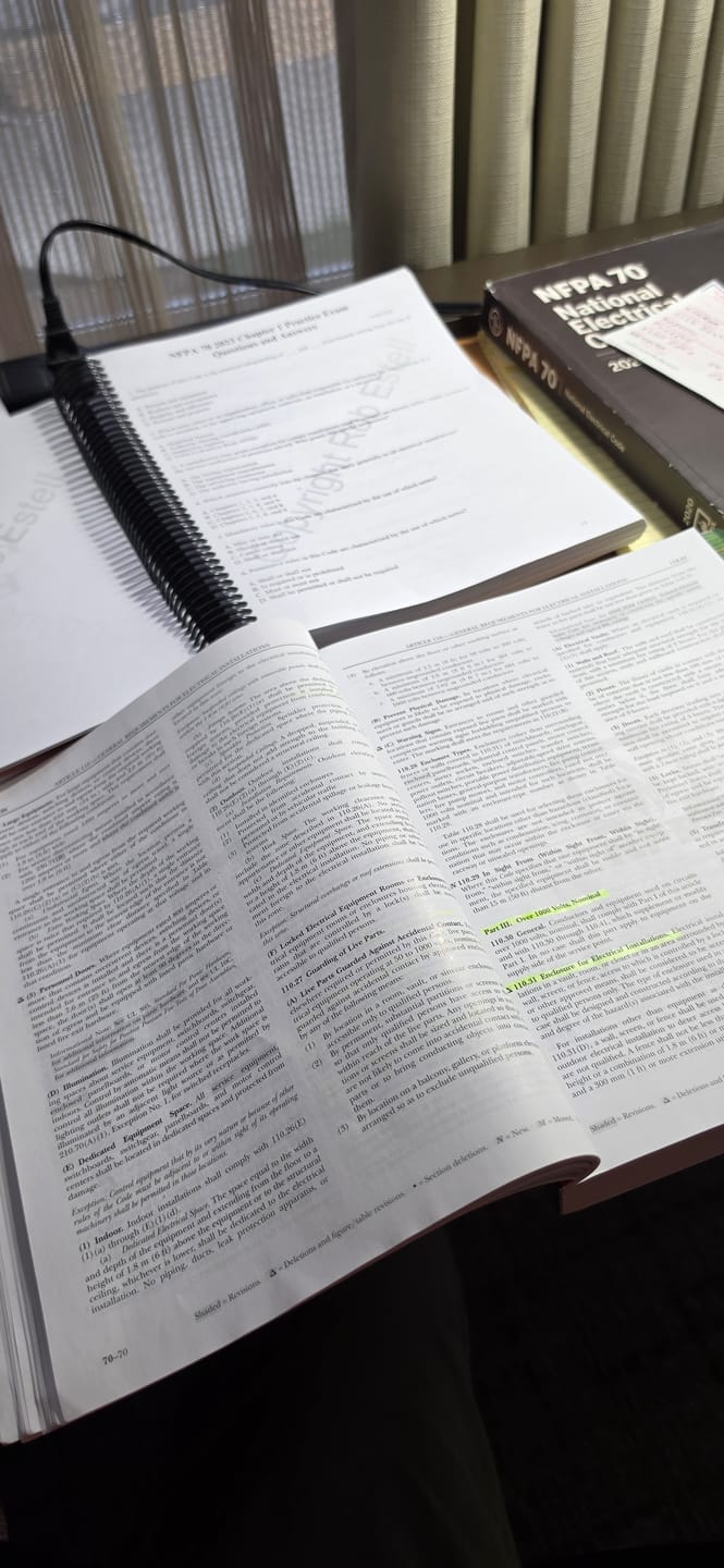Customer photo review of NFPA 70 (NEC) 2023 Study Guide