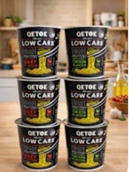Customer photo review of Qetoe Low Carb High Protein Instant Cup Noodle - COMBO 6 PACK