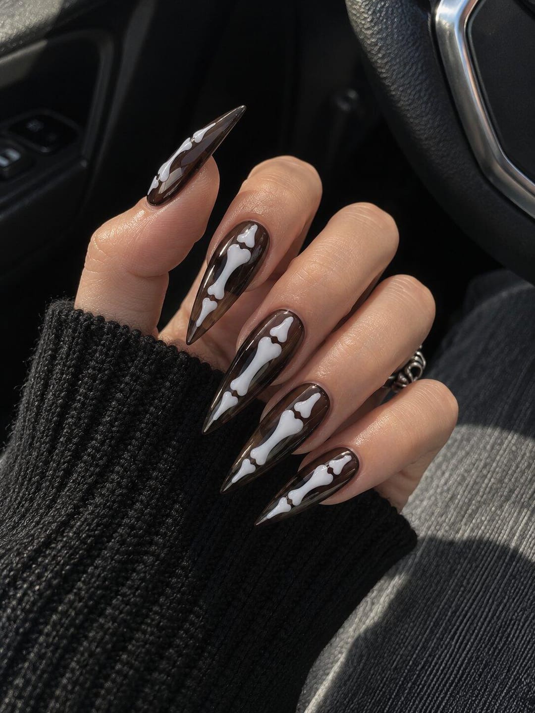 Customer photo review of Bone Collector | Extra-Long Stiletto