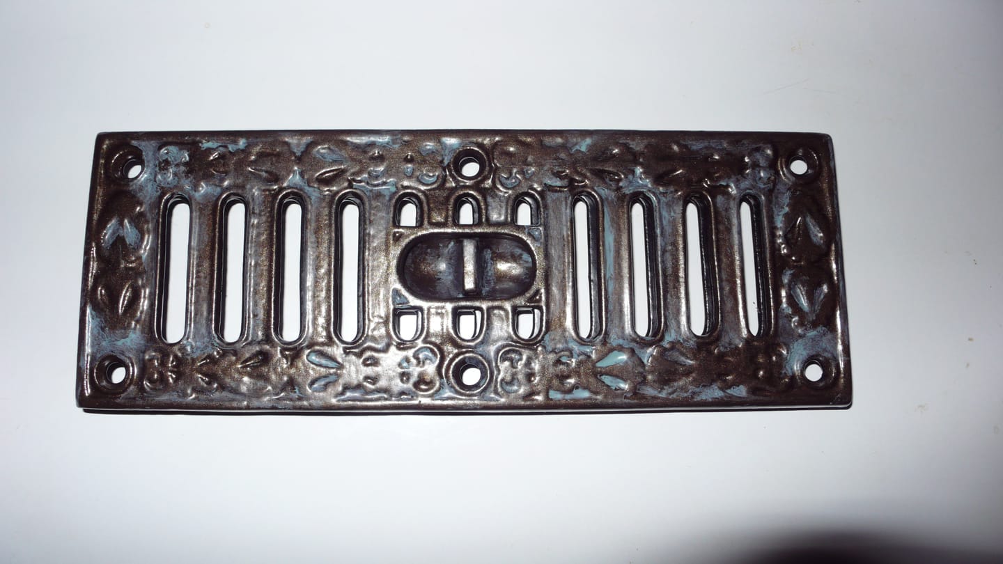 Customer photo review of Black Kenrick Hit & Miss Air Vent · 9 x 3 Inch ·