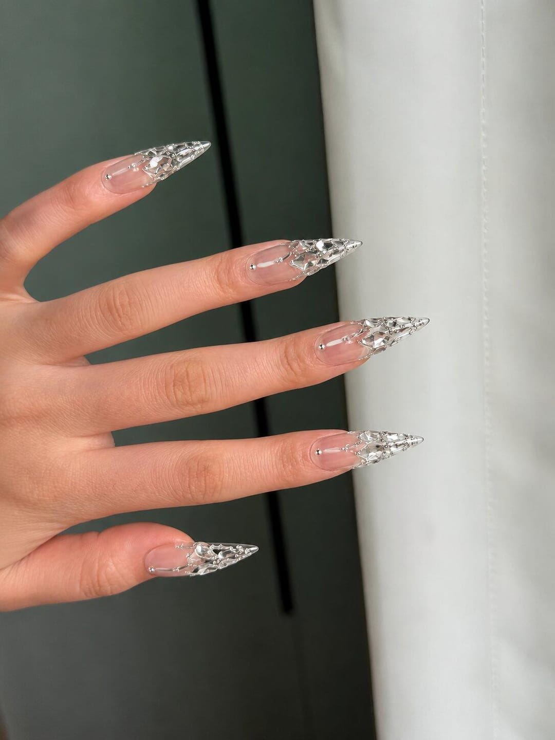 Customer photo review of Frozen Mirror | Long Stiletto