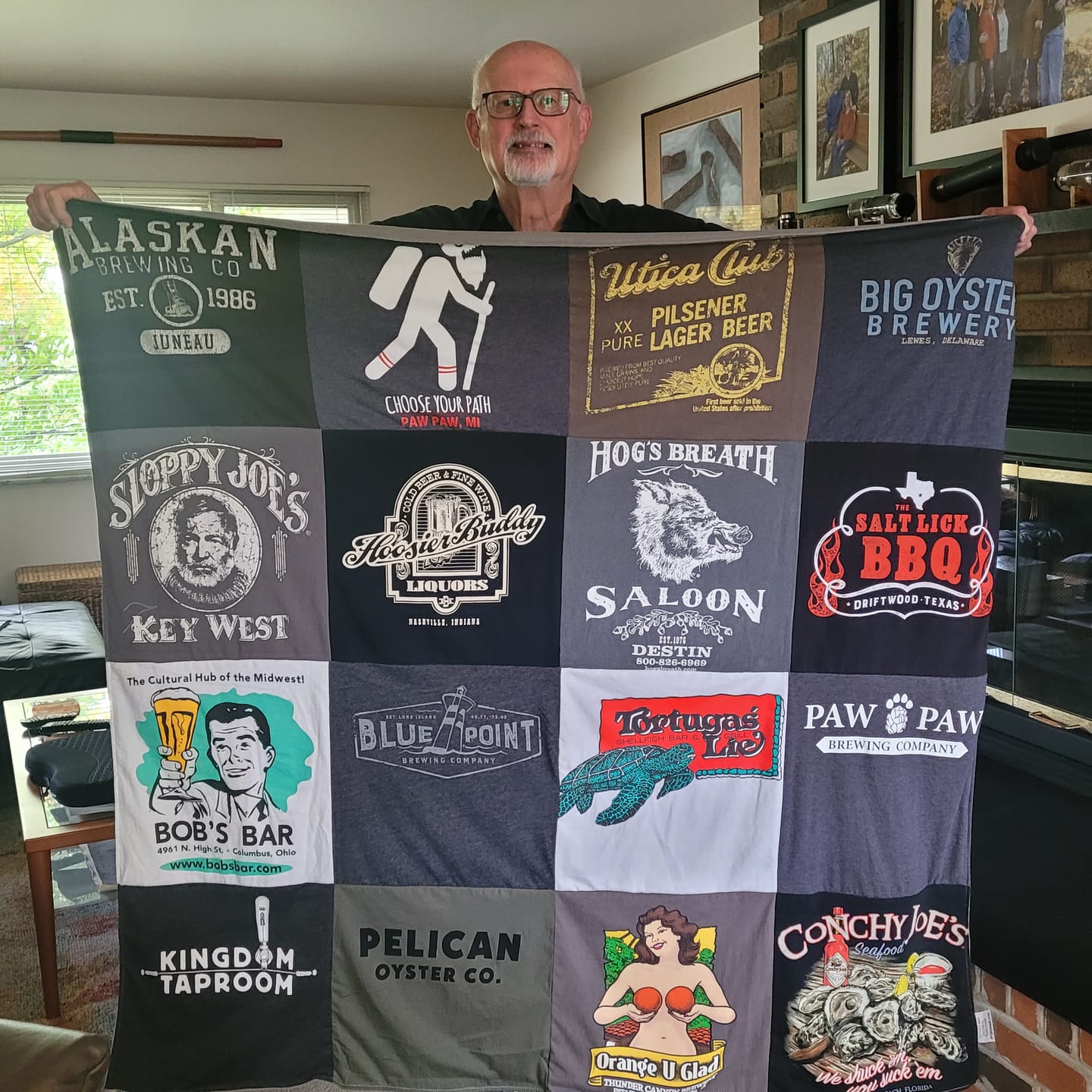Customer photo review of Project Repat T-Shirt Quilt