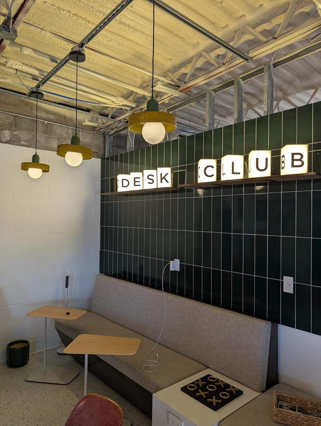 Customer photo review of Bauhaus Pendant Light | Two-Tone Glass Ring Shade over Milky Globe, G9 | 9.8 or 13.8 in, 24 Color Combos