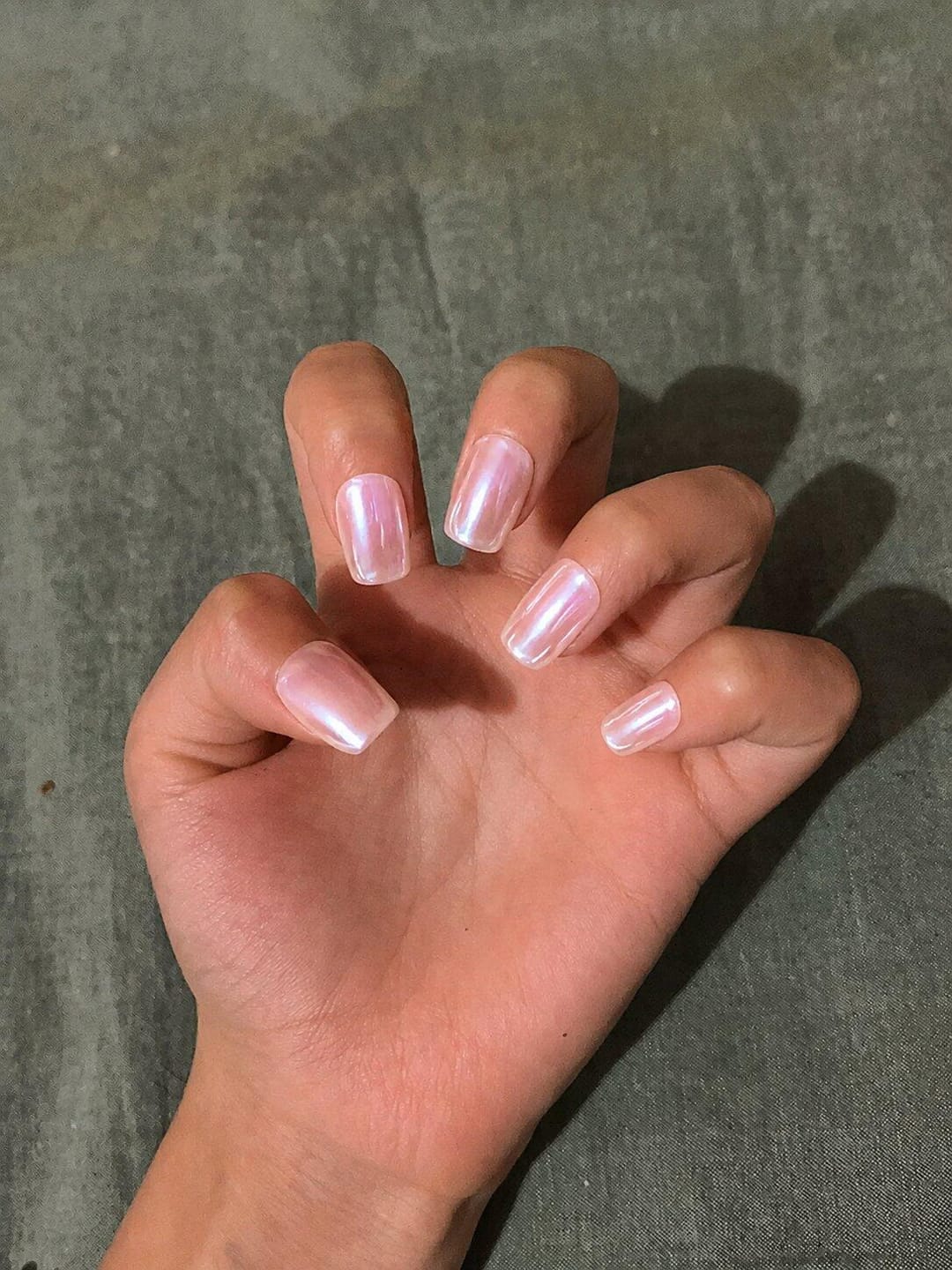 Customer photo review of Glazed Donut | Short Squoval