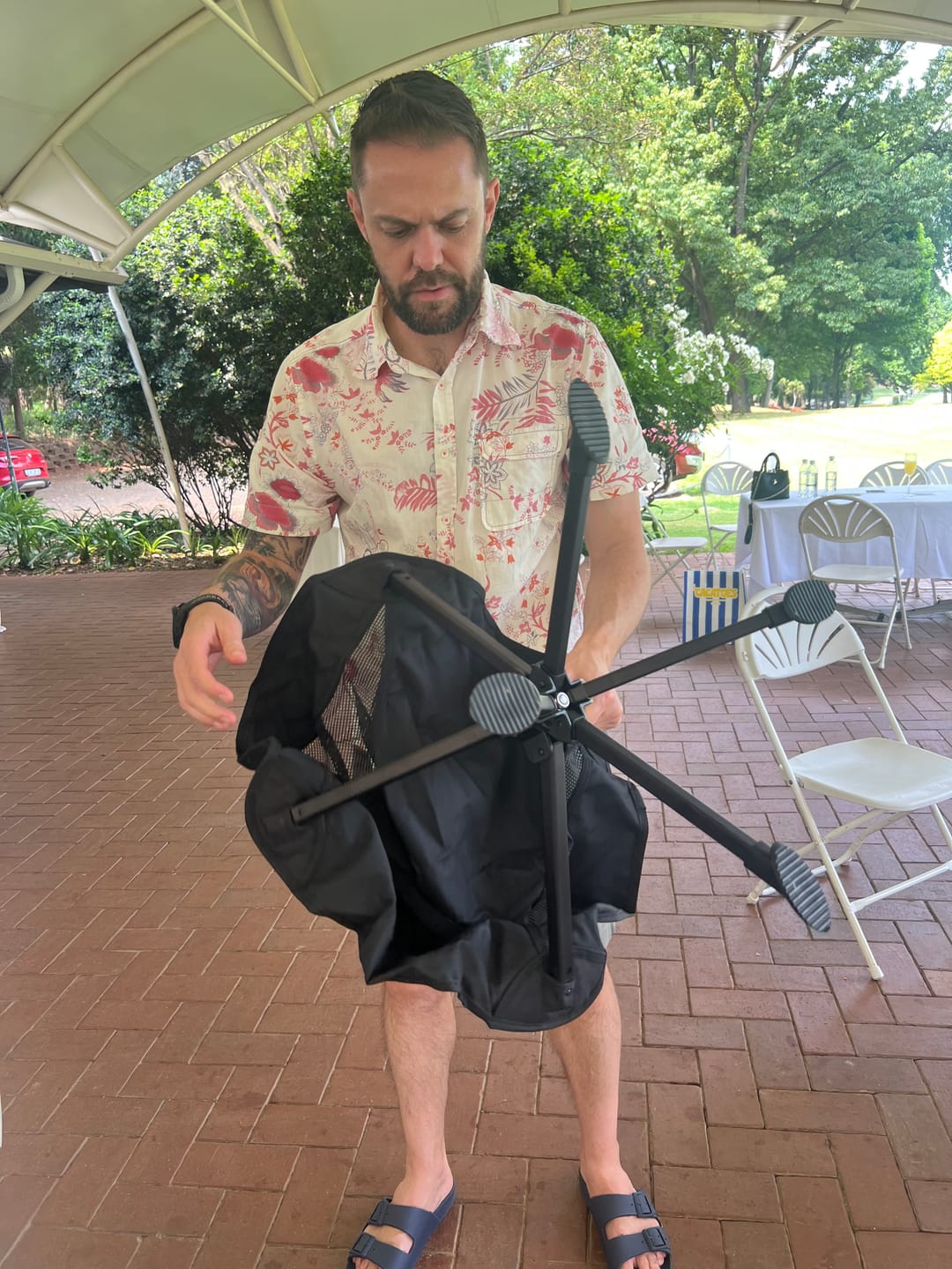 Customer photo review of Lumeo QuickFold 360 Camp Chair