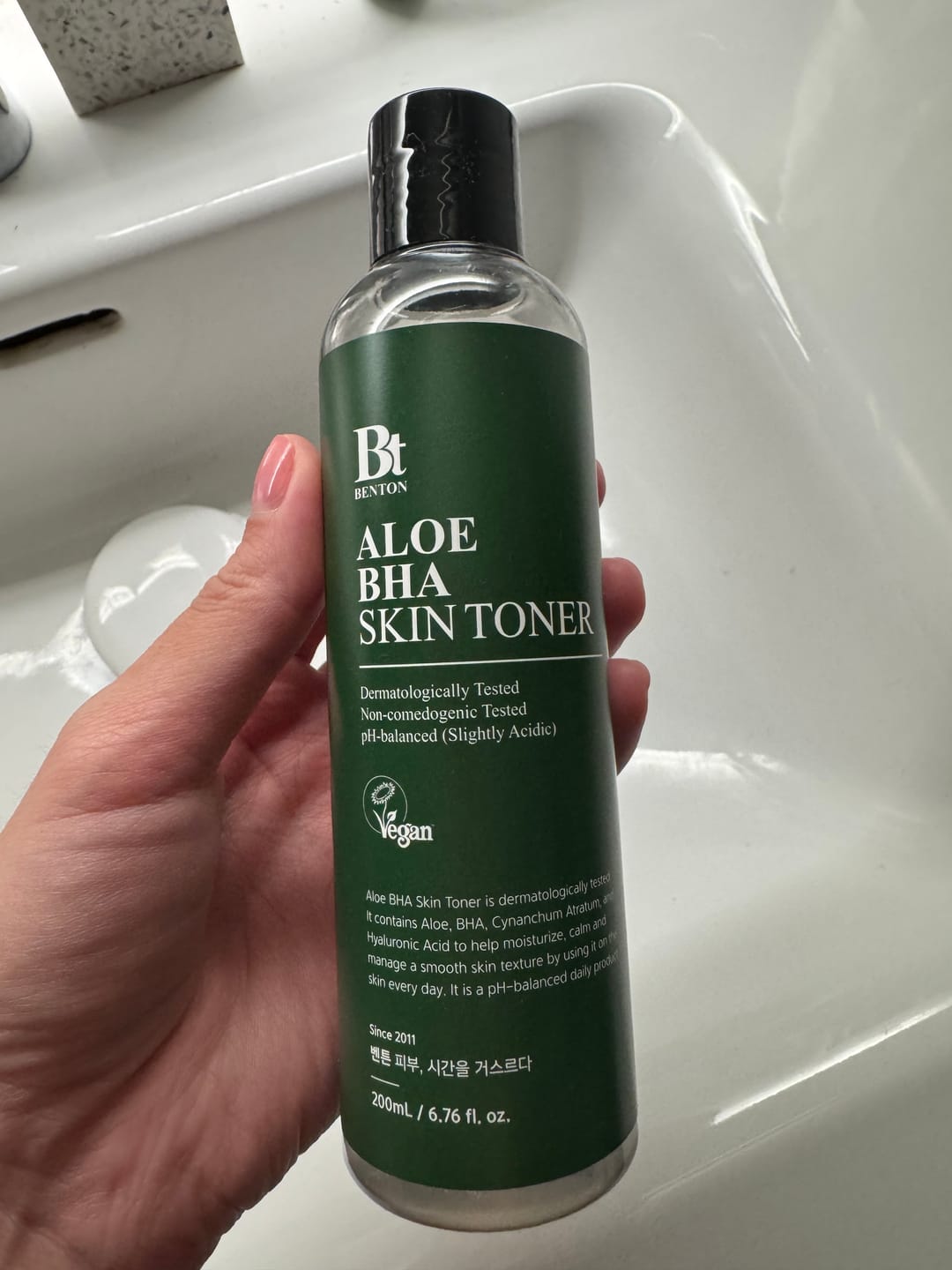 Customer photo review of Atjaunojošs toniks ar alveju un BHA skābi Benton Aloe BHA Skin Toner