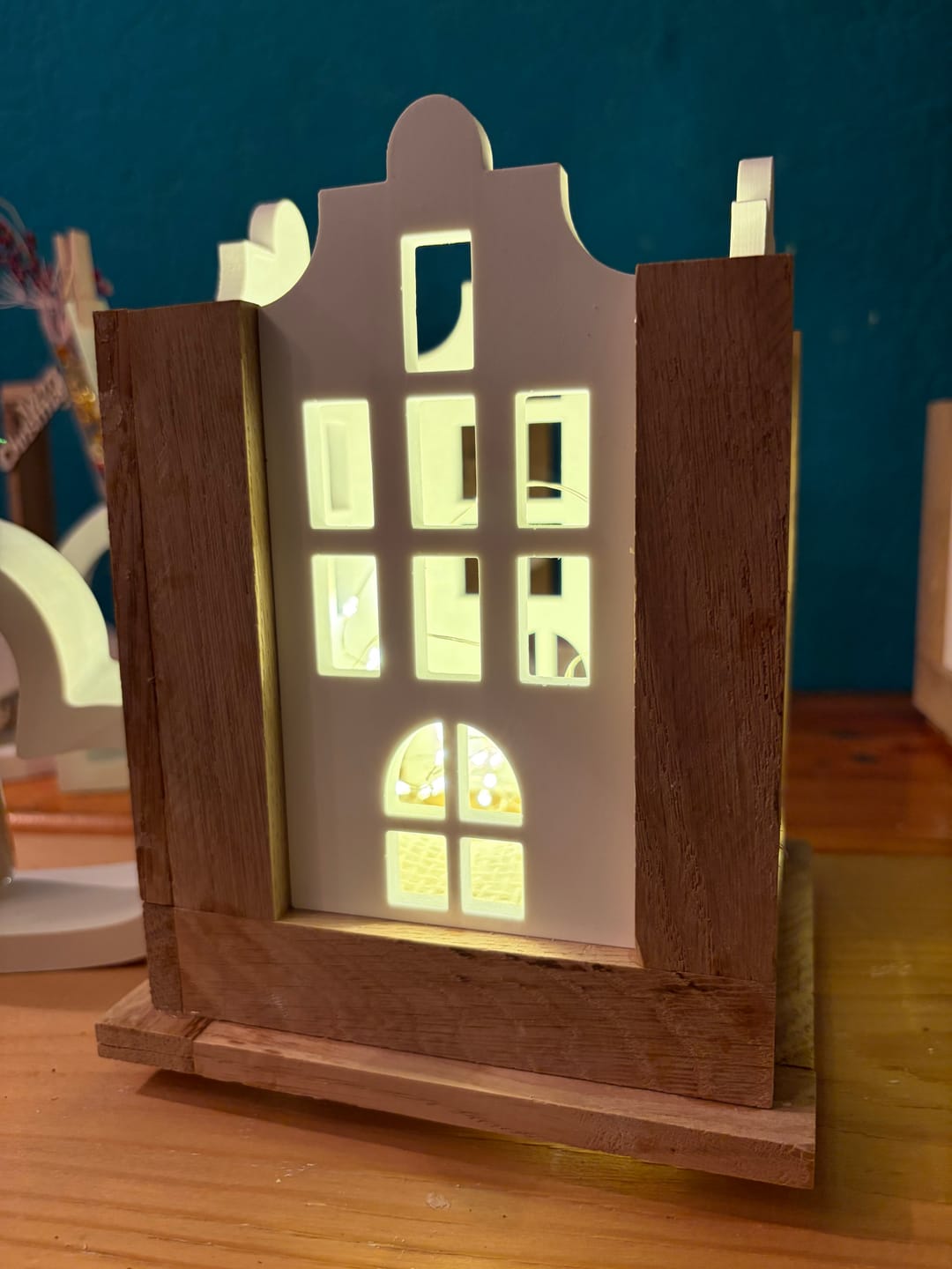Customer photo review of Silikonform - Grachten Haus Laterne Seite für 12 cm Easy-Sticks